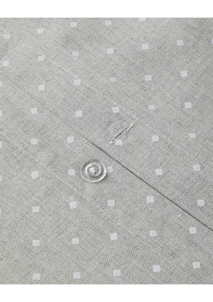 Mono Diamond Ipliği Boyalı Çift Kişilik Nevresim Takımı 200X220 cm Gri