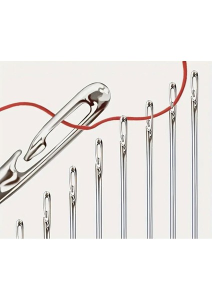 Renkli Kolay Iplik Geçirilen 12'li Iğne Seti