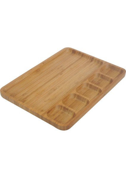 6 Bölmeli Servis Tabağı Bej, Şık ve Pratik Sunum Için Ideal fiyatları