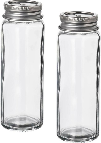 Cam Tuzluk ve Karabiberlik Takımı, 12 Cm, 2'li Set, Şık ve Kullanışlı Tasarım