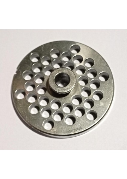22 No Kollu Et Kıyma Makinesi Için 10MM Büyük Delikli Çelik Ayna Gri