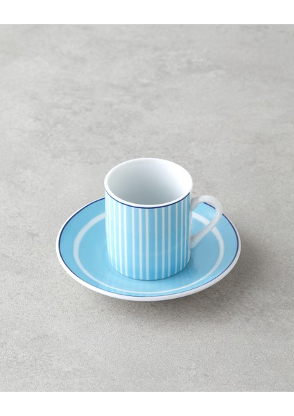 Mavi 4'lü Porselen Kahve Fincan Takımı, 80 Ml, 2 Kişilik, Şık ve Zarif Tasarım modelleri