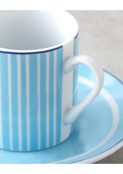 Mavi 4'lü Porselen Kahve Fincan Takımı, 80 Ml, 2 Kişilik, Şık ve Zarif Tasarım indirimleri