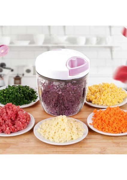 5 Bıçaklı Çok Renkli El Rondo, Pratik ve Şık Mutfak Yardımı fırsatları