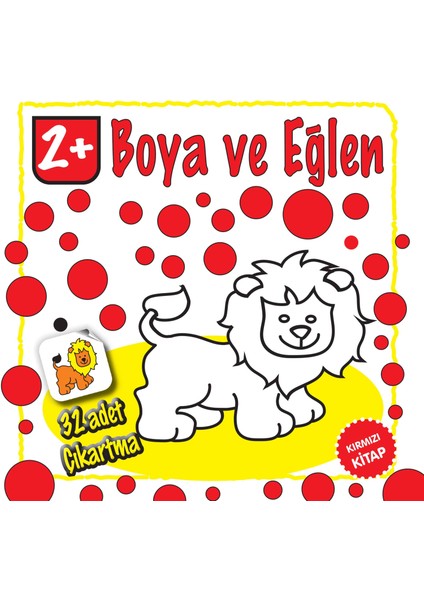 Boya ve Eğlen Kırmızı Kitap