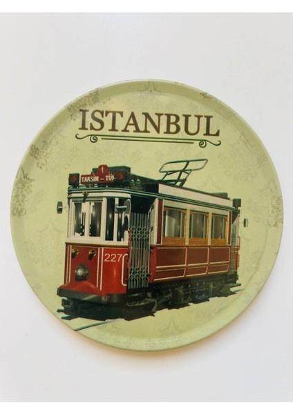 Altı Adet Istanbul Temalı Mantar Bardak Altlığı Seti fiyatları