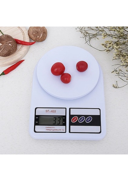 Dijital Mutfak Tartısı, Hassas Terazi, LCD Ekran, 10 Kg, Beyaz fiyatları