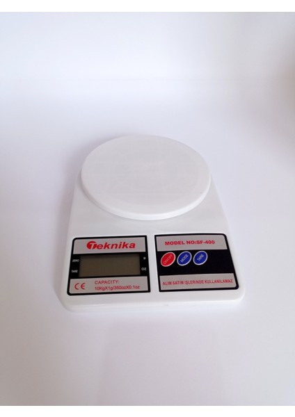 Dijital Hassas Tartı 1gr Hassasiyetle 10KG, Beyaz Mutfak Terazisi