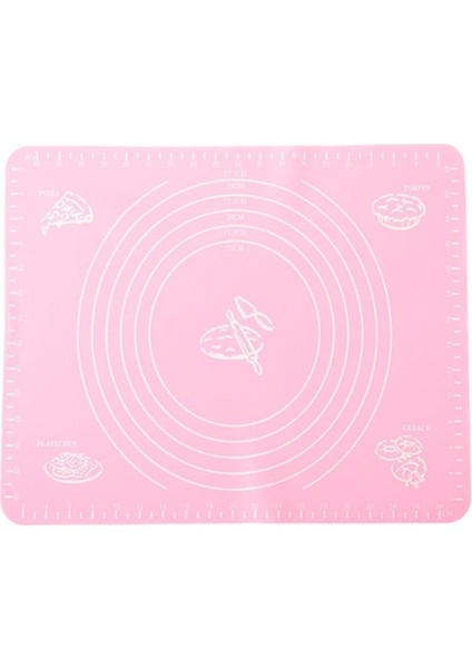 Renkli Çok Amaçlı Isıya Dayanıklı Silikon Hamur Matı 50X40 cm modelleri