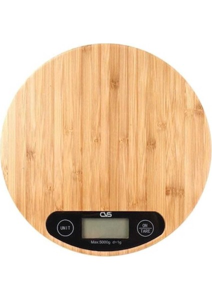 Turuncu Bambu Mutfak Tartısı Hassas Terazi, Pratik ve Şık Tasarım