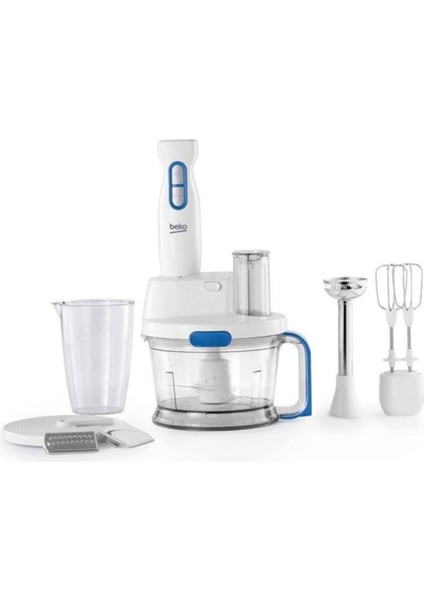 Beyaz 700W Blender Seti, Çok Fonksiyonlu ve Dayanıklı Tasarım