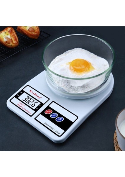 Çok Renkli Dijital Hassas Terazi, 10 kg Kapasiteli, LCD Ekranlı Mutfak Tartısı fiyatları
