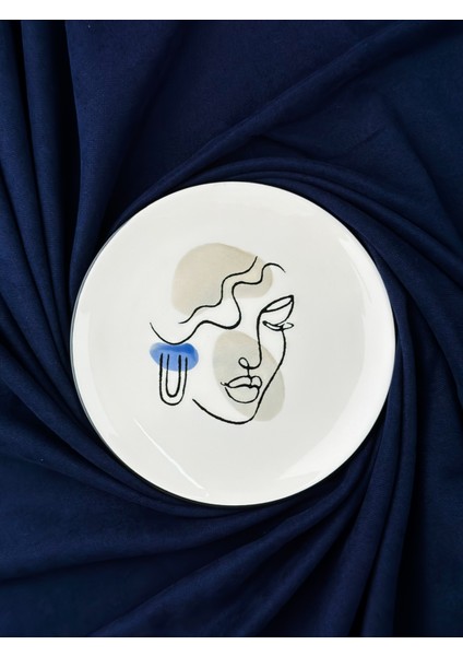 El Yapımı Beyaz Seramik Pasta Tabağı Seti, 6'lı, Şık ve Kaliteli. fiyatları