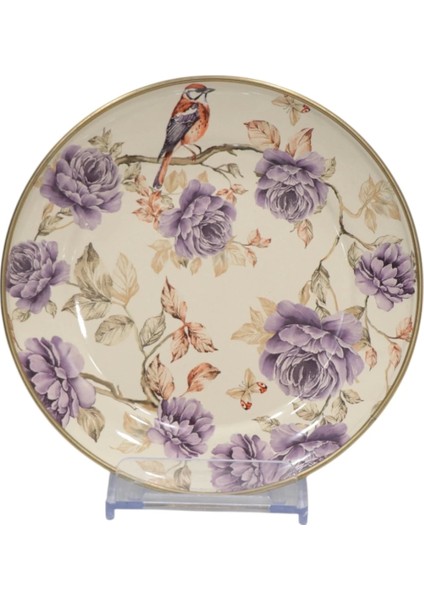 Çok Renkli Emaye Pasta Tabağı 21 Cm, Şık ve Dayanıklı, Ev ve Davetler Için Mükemmel