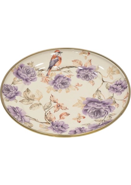 Çok Renkli Emaye Pasta Tabağı 21 Cm, Şık ve Dayanıklı, Ev ve Davetler Için Mükemmel modelleri