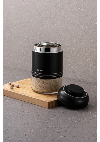 Siyah 650 ml Saklama Kavanozu - Pratik ve Şık Mutfak Çözümü modelleri