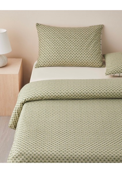 Bloomtopia Pamuk Tek Kişilik Nevresim Takımı 160X220 cm Yeşil fiyatları