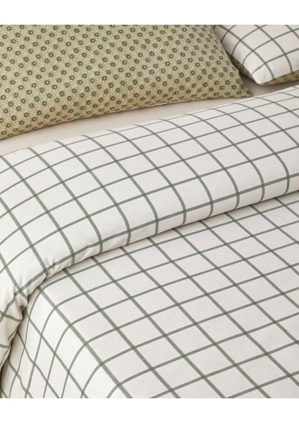 Bloomtopia Pamuk Tek Kişilik Nevresim Takımı 160X220 cm Yeşil modelleri