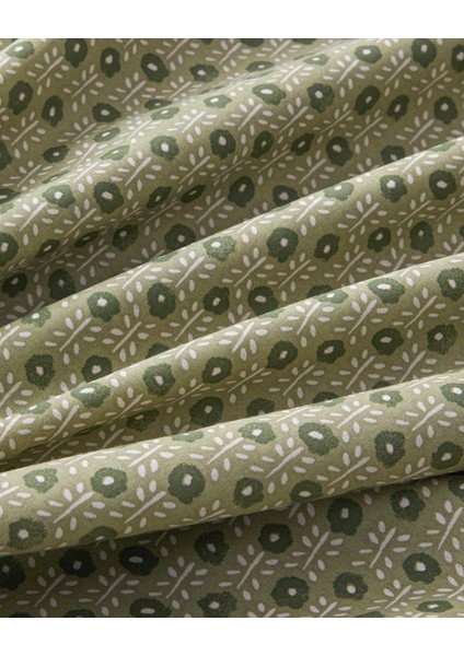 Bloomtopia Pamuk Tek Kişilik Nevresim Takımı 160X220 cm Yeşil