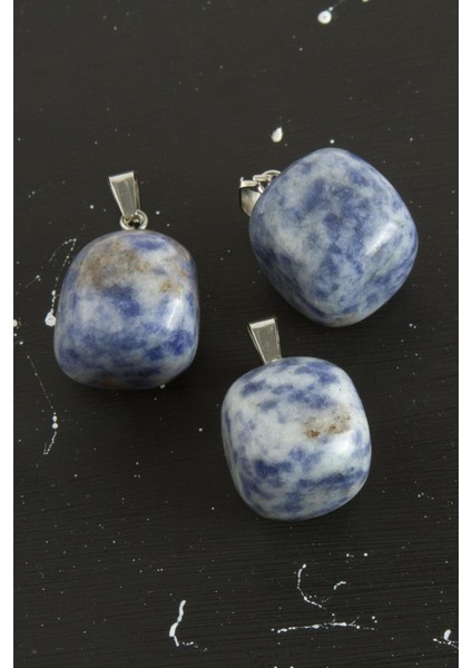 Wizard Sodalit Doğaltaş Kolye Ucu-Açık Mavi