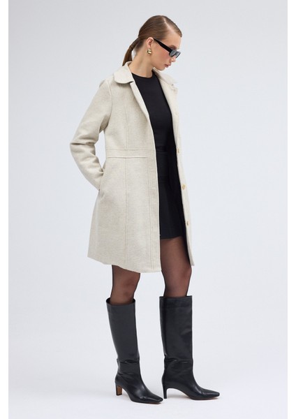 Dikiş Detaylı Tasarım Kaşe Kaban indirimleri