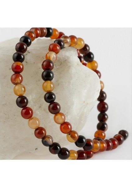 Wizard 6 mm Parlak Akik Taşı-Kahverengi