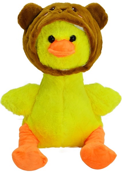 Ayı Şapkalı Peluş Ördek 30 cm 50150