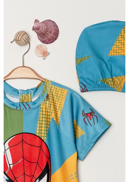 Baskılı Boneli Erkek Çocuk Yüzücü Mayosu fiyatları