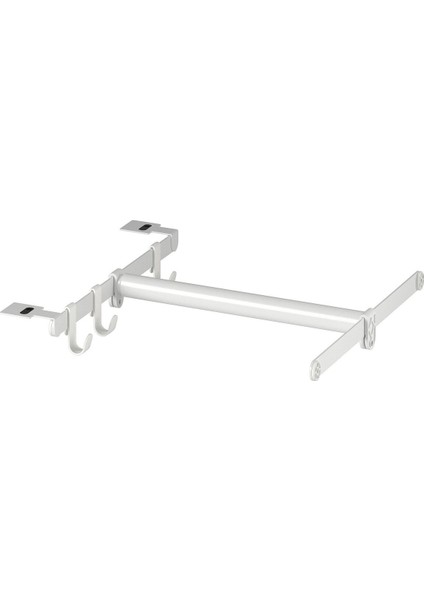 Ayarlanabilir Askı Borusu, Beyaz, 30-47X40 cm
