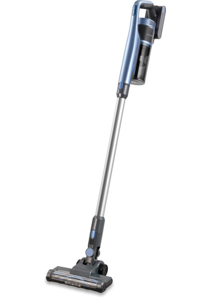 Mavi Kablosuz Şarjlı Dik Süpürge Hvc-15, Hafif ve Güçlü Temizlik Sağlar.