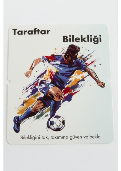 Wizard Taraftar Bileklik Kartı-Beyaz