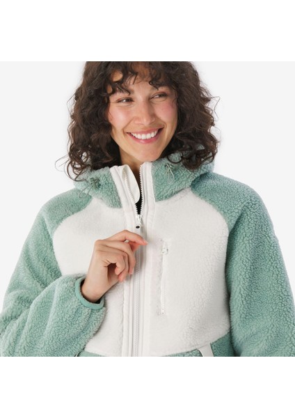 Quechua Kadın Sıcak Tutan Outdoor Polar Kışlık Mont/kar Montu - Yeşil - SH900 indirimleri