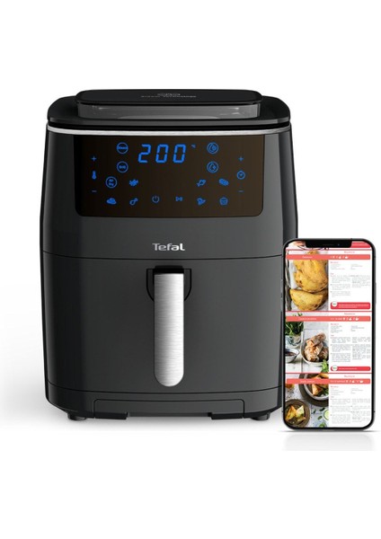7 Programlı Az Yağlı Fritöz, 6,5 Litre, Grill ve Steam Fonksiyonları
