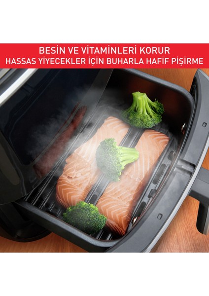 7 Programlı Az Yağlı Fritöz, 6,5 Litre, Grill ve Steam Fonksiyonları modelleri
