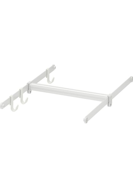 Ayarlanabilir Askı Borusu, Beyaz, 30-47X55 cm