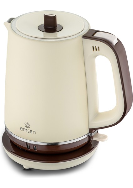 Nostaljik Krem Renkli Çay Makinesi, Şık ve Kullanışlı Tasarım