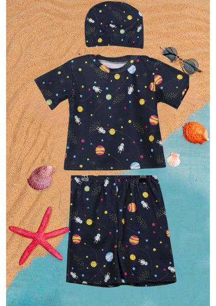 Erkek Çocuk 3'lü Set Mayo