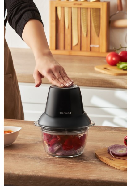 Pratik ve Şık Doğrayıcı, Siyah Gri Renk, Kullanışlı Mutfak Gereci fırsatları