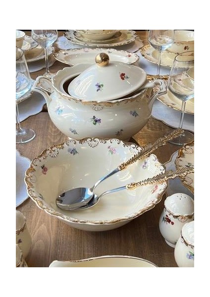 Yemek Takımı Helena Flowers 79 Parça 12 Kişilik fırsatları