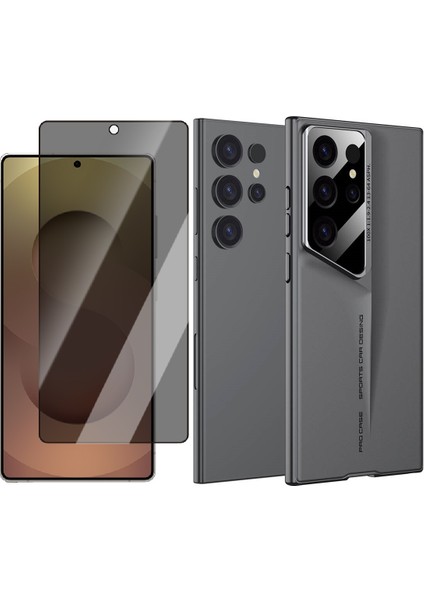 Samsung Galaxy S24 Ultra Kılıf Ultra Ince Kamera Korumalı Sert Rubber Zore Procase Kapak + Hayalet Cam Ekran Koruyucu