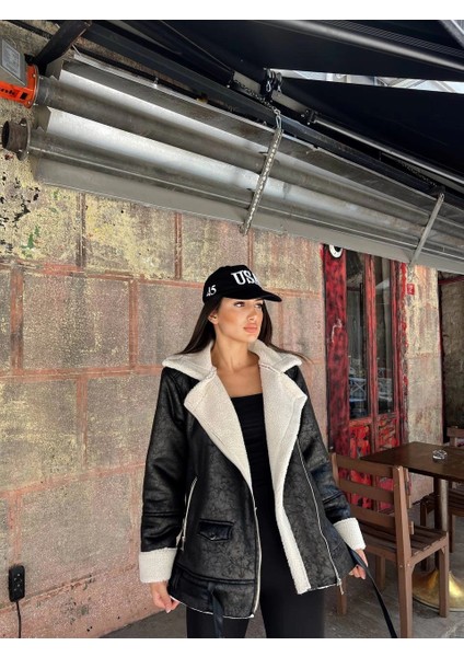 Chanel Deri Süet Kraşlı Içi Peluşlu Kaplama Kaban fiyatları