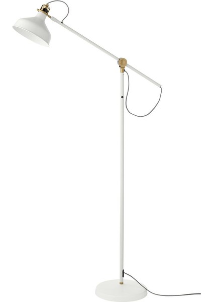 Yer ve Okuma Lambası, Beyaz, 160 cm