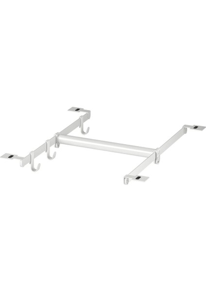 Ayarlanabilir Askı Borusu, Beyaz, 30-47X55 cm
