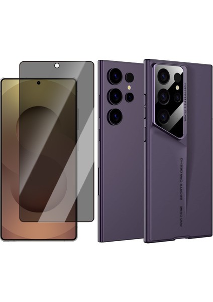 Samsung Galaxy S24 Ultra Kılıf Ultra Ince Kamera Korumalı Sert Rubber Zore Procase Kapak + Hayalet Cam Ekran Koruyucu