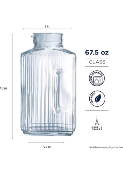 Turuncu, Dayanıklı Borosilikat Cam Sürahi, Buz Dolabı Için Şık ve Kullanışlı Tasarım fırsatları