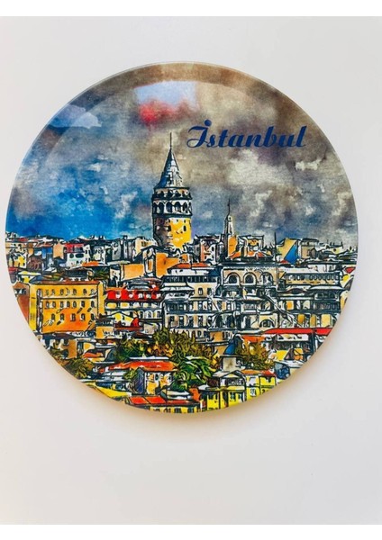 Istanbul Temalı 6'lı Mantar Bardak Altlığı Seti, Şık ve Kullanışlı Tasarım