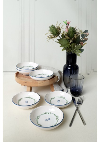 Renkli 13 cm Halka Çerezlik ve Sosluk Takımı 6'lı Set