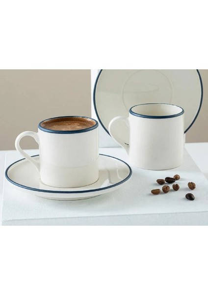 Lacivert Porselen 2’li Kahve Fincan Takımı, 100 Ml, Şık ve Zarif Tasarım fiyatları