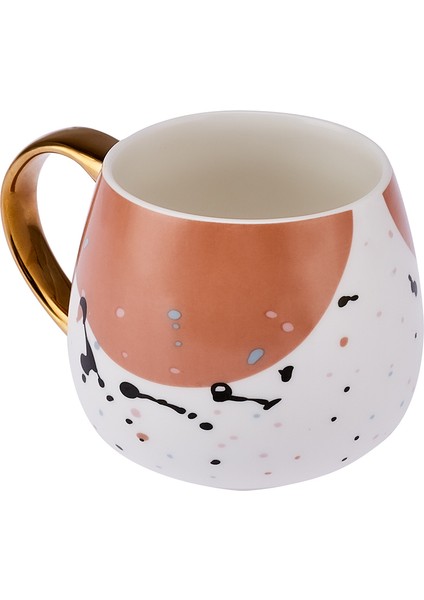 Bej Renkli 380 ml Suluboya Desenli Kupa, Şık ve Kullanışlı Tasarım fırsatları