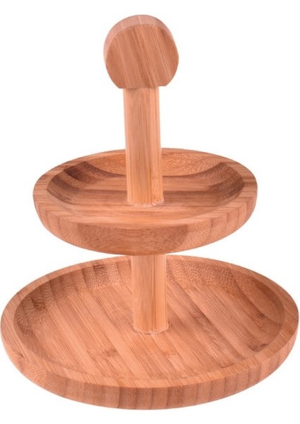 Kahverengi 2 Katlı Sunum Küçük, Şık ve Kullanışlı Tasarım fiyatları